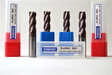 Yüksek Yem Özel Meydanı End Mill CNC Yüksek Hassas Karbür Araçları HRC60 Kesme