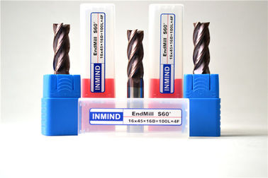 Yüksek Yem Özel Meydanı End Mill CNC Yüksek Hassas Karbür Araçları HRC60 Kesme