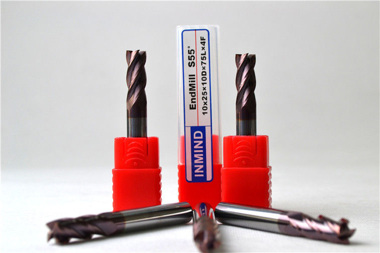 Özel bir tungsten karbür Meydanı son değirmen 4 flüt / Slot sonunda değirmen kesici 0.5um - 0.6um