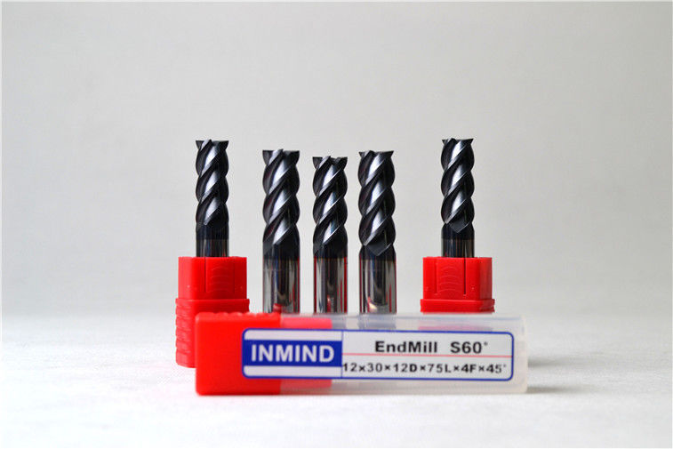 Tungsten karbür Meydanı son değirmen standart ile 45° Helis açısı yüksek hız kesme