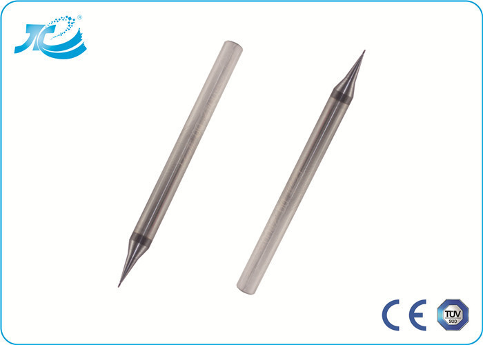 TiAlN Kaplama Solid Karbür Kesici Aletler, 0.5 mm Mikro Çaplı Düz ​​Uç Mill